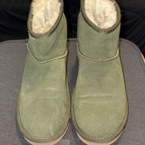 No Boundaries Green Ankle Boots